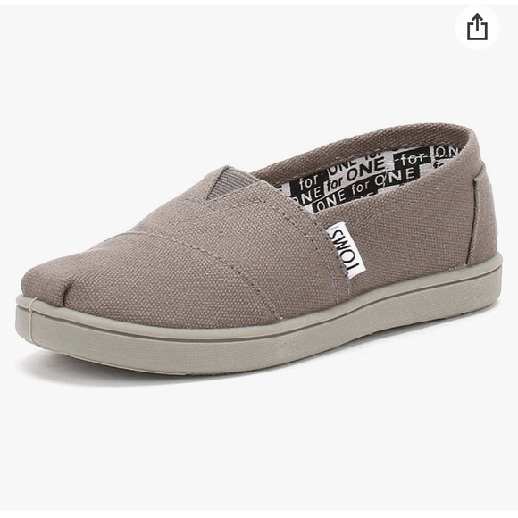 SOLD Toms Ash Grey Alpargatas - Picture 1 of 6